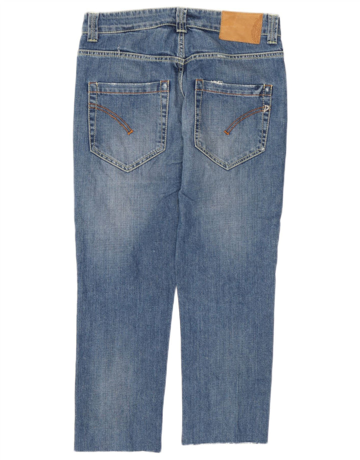 Dondup Damen-Crop-Jeans W26 L23 Blaue Baumwolle