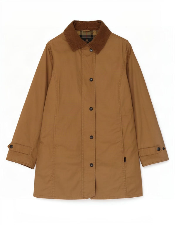 Barbour Damen Regenmantel UK 12 Mittelbraune Baumwolle