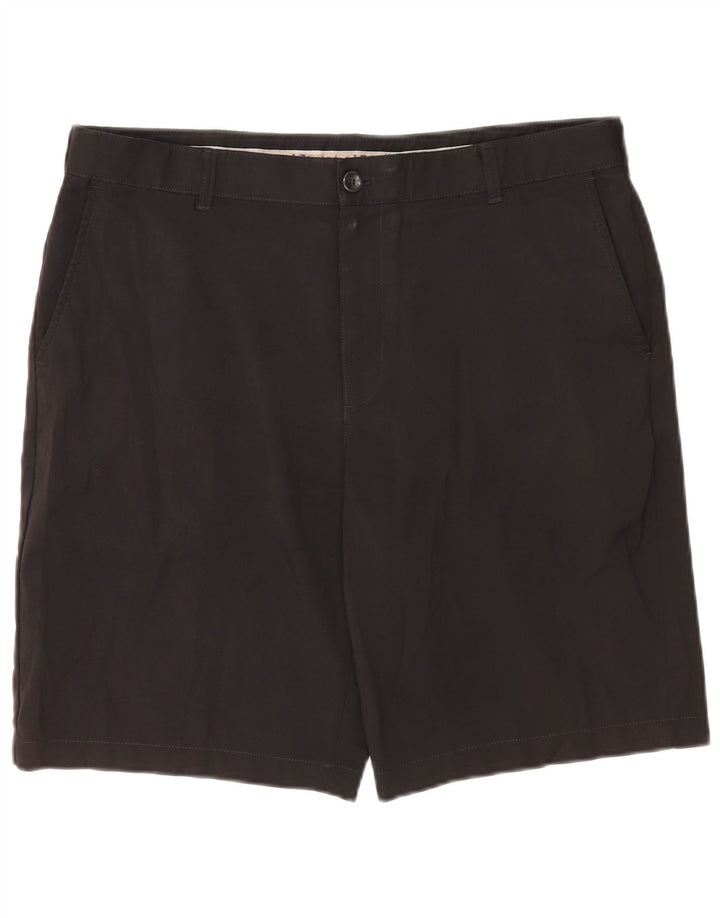 Izod Herren Chinoshorts W36 Large Schwarz Polyester