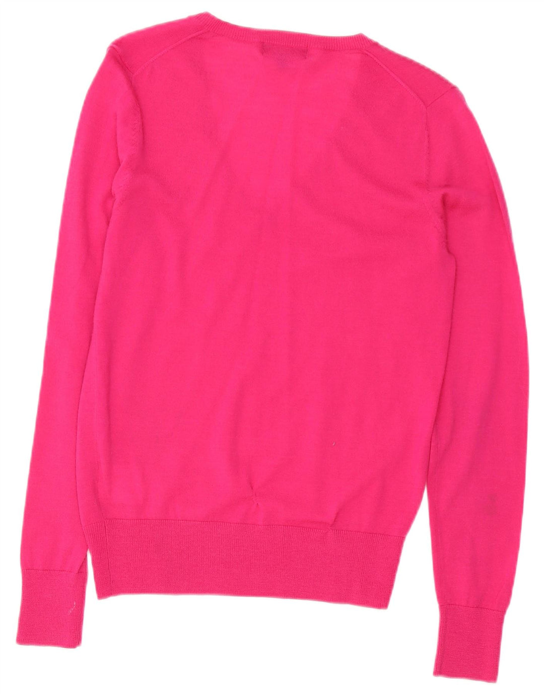 Lyle & Scott Damen-Pullover mit V-Ausschnitt, Gr. 10, Größe S, Rosa, Merinowolle