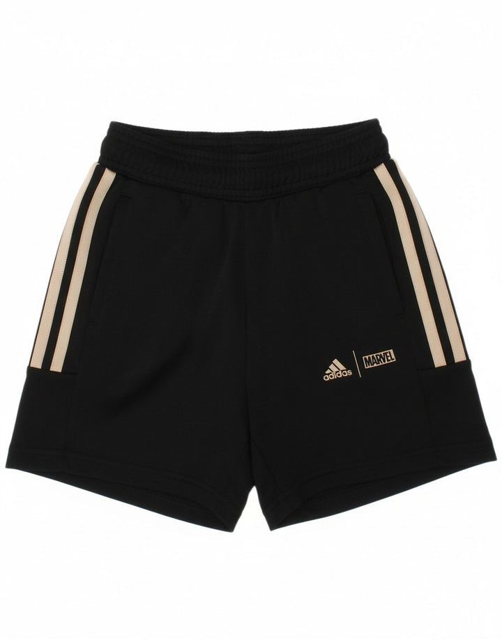 ADIDAS Boys Marvel Sport Shorts 5-6 Years  Black Polyester