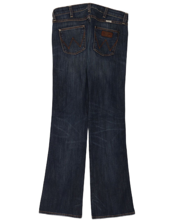 Wrangler Damen Iris Bootcut Jeans W27 L32 Marineblau Baumwolle