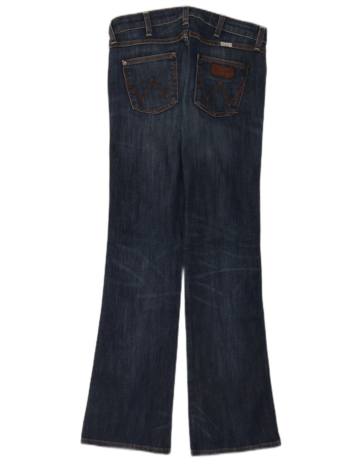 Wrangler Damen Iris Bootcut Jeans W27 L32 Marineblau Baumwolle