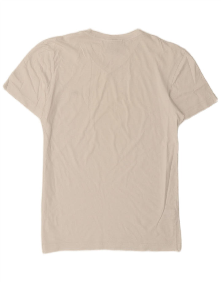 Lacoste Herren-T-Shirt mit normaler Passform, Größe 3, Größe S, weiße Baumwolle