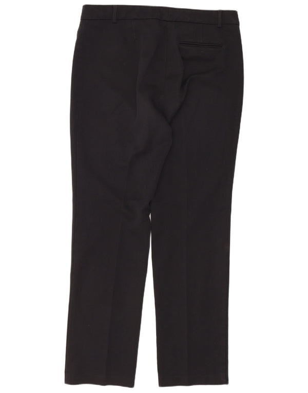Marks & Spencer Damen Slim Fit Freizeithose UK 14 Large W34 L30 Schwarz