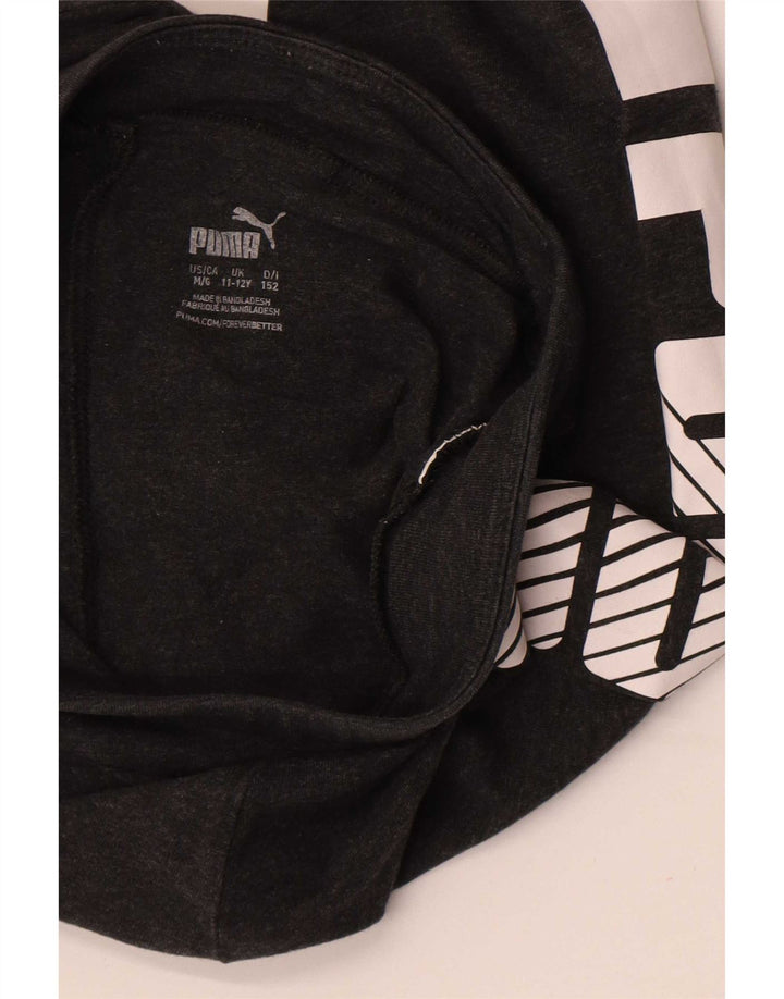 Puma Mädchen-Grafik-Leggings, 11–12 Jahre, Grau
