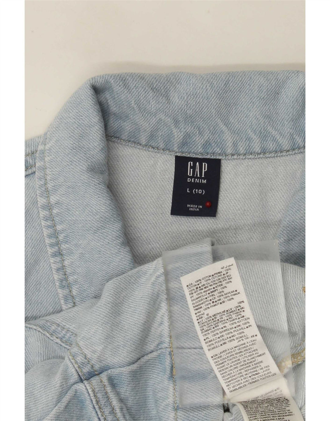 Gap Denim-Playsuit für Mädchen, 9–10 Jahre, Größe L, Blau, Baumwolle