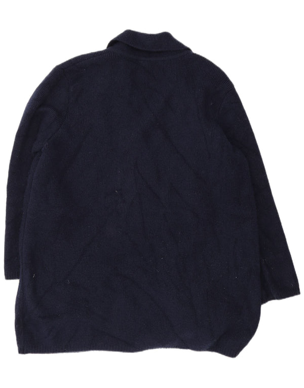 Marks & Spencer Damen Longline-Cardigan-Pullover UK 16 Large Marineblau