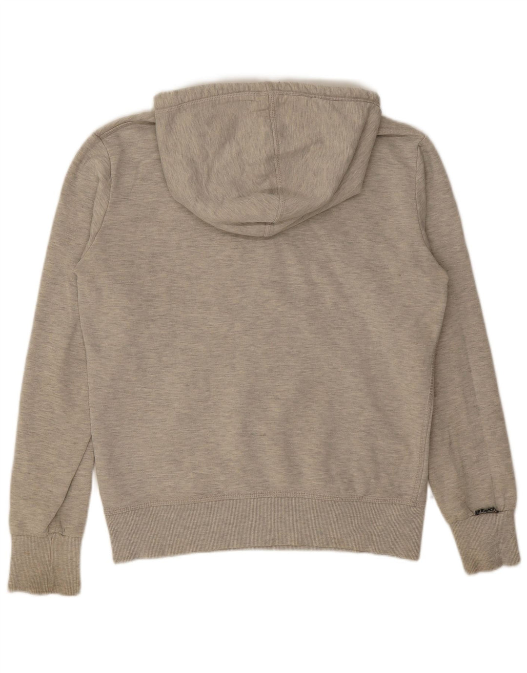 Superdry Herren Grafik-Kapuzenpullover aus mittelgrauer Baumwolle