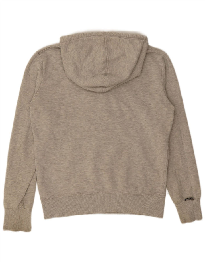 Superdry Herren Grafik-Kapuzenpullover aus mittelgrauer Baumwolle