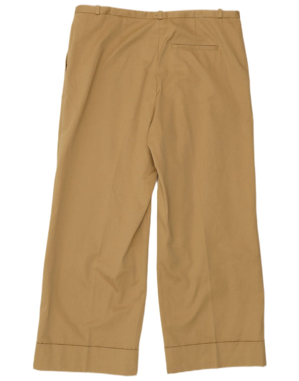 Massimo Dutti Damen-Chinohose mit hoher Taille, EU 44, XL, W34, L28, Beige