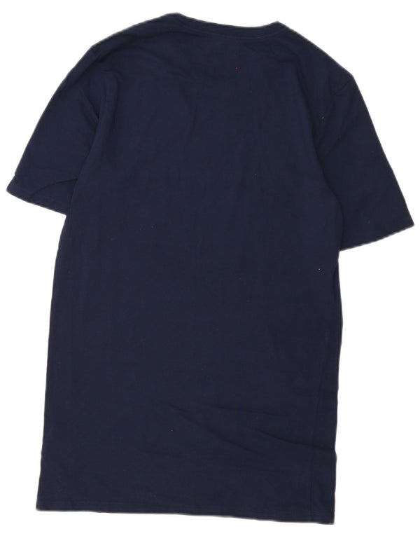 Nike Herren Athletic Cut T-Shirt Top Small Marineblau Baumwolle