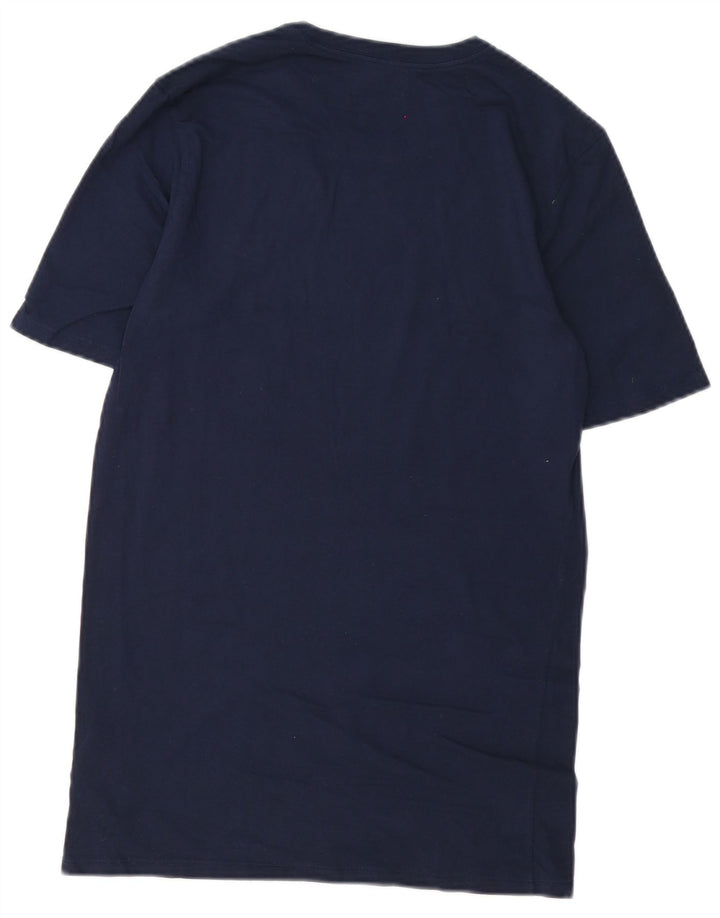 Nike Herren Athletic Cut T-Shirt Top Small Marineblau Baumwolle