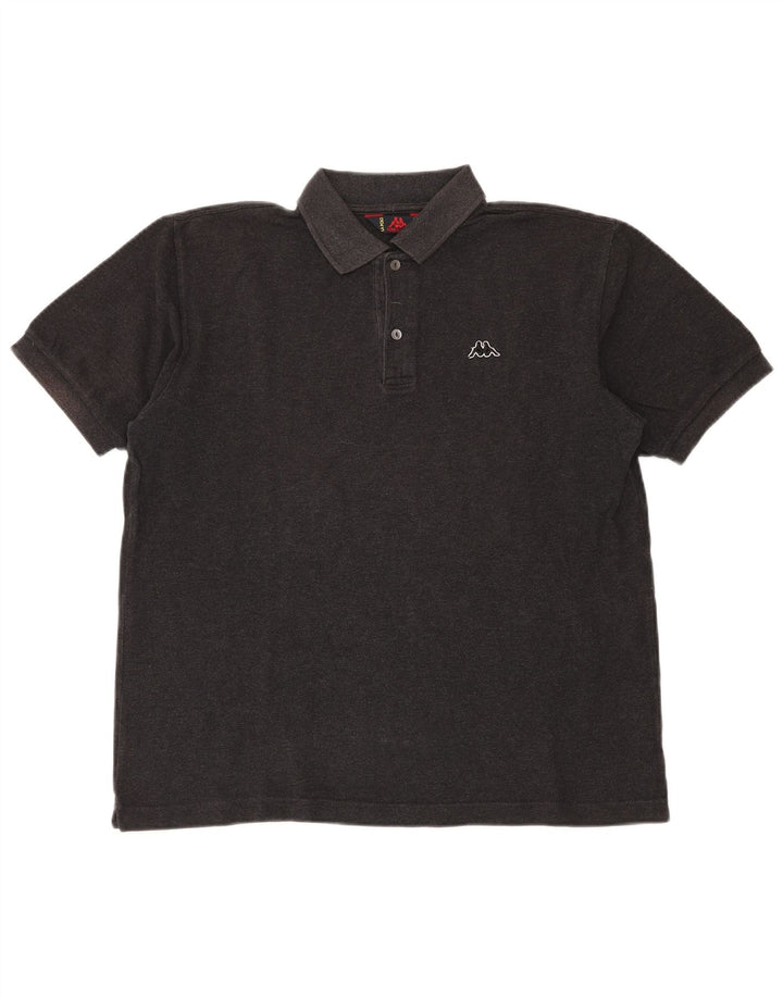 KAPPA Herren Poloshirt mittelgraue Baumwolle