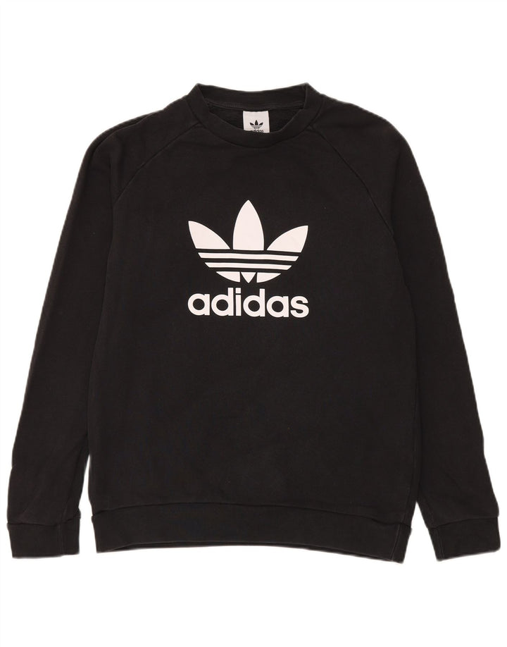 Adidas Herren Grafik-Sweatshirt-Pullover, mittelschwarz, Baumwolle