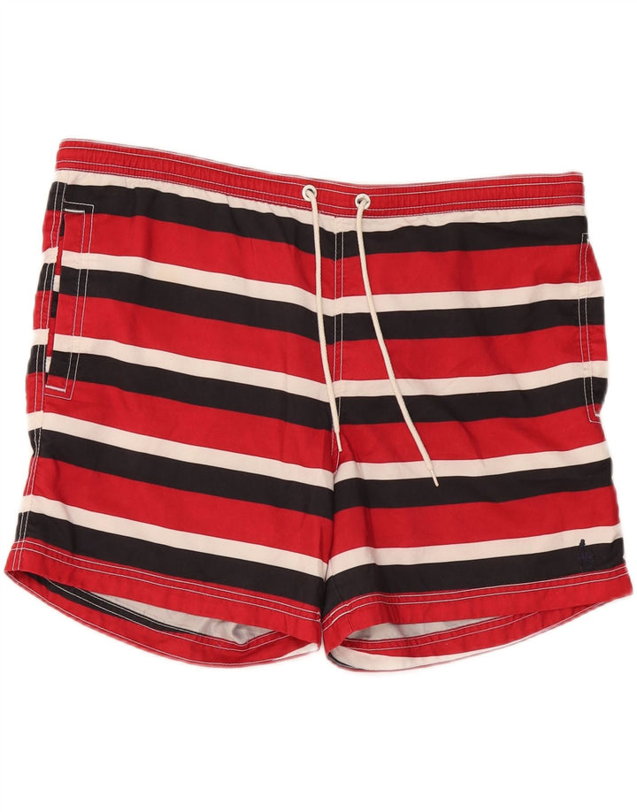 Jack Wills Herren-Badeshorts, groß, rot gestreift