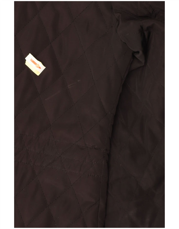 MICHAEL KORS Damen Steppjacke mit lockerer Passform und Kapuze, Gr. 10, Schwarz