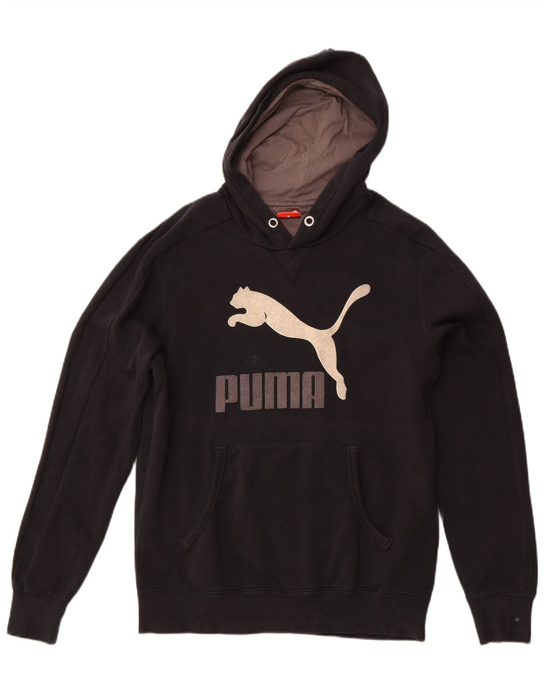 PUMA Herren Graphic Hoodie Pullover Medium Schwarz Baumwolle Sport