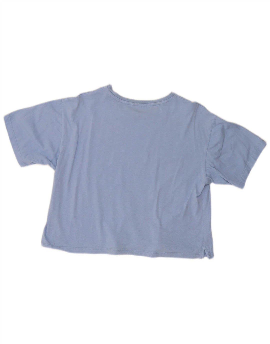 Puma Damen Crop T-Shirt Top UK 16 Large Blau
