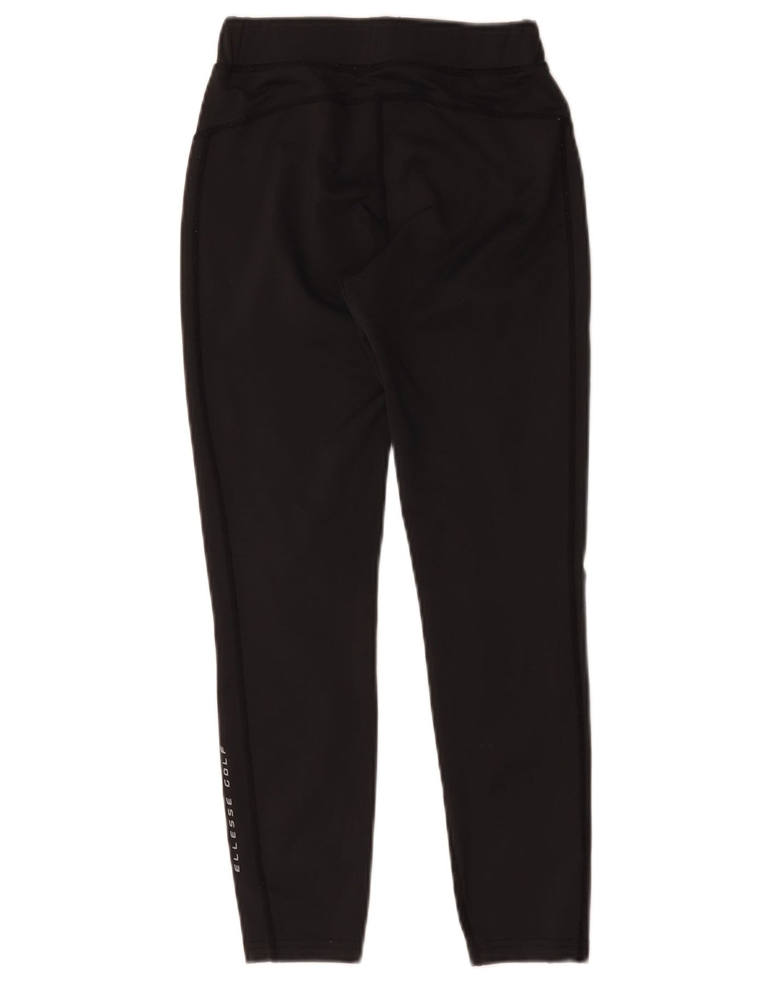 Ellesse Womens Graphic Crop Leggings UK 8 Small Schwarz Polyester