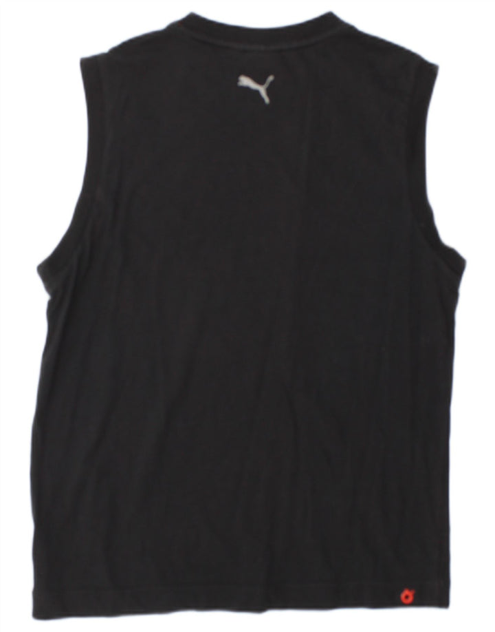 Puma Herren Grafik T-Shirt Top Medium Schwarz