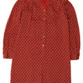 Vintage Damen Basic Kleid UK 10 Klein Rot Geometrisch