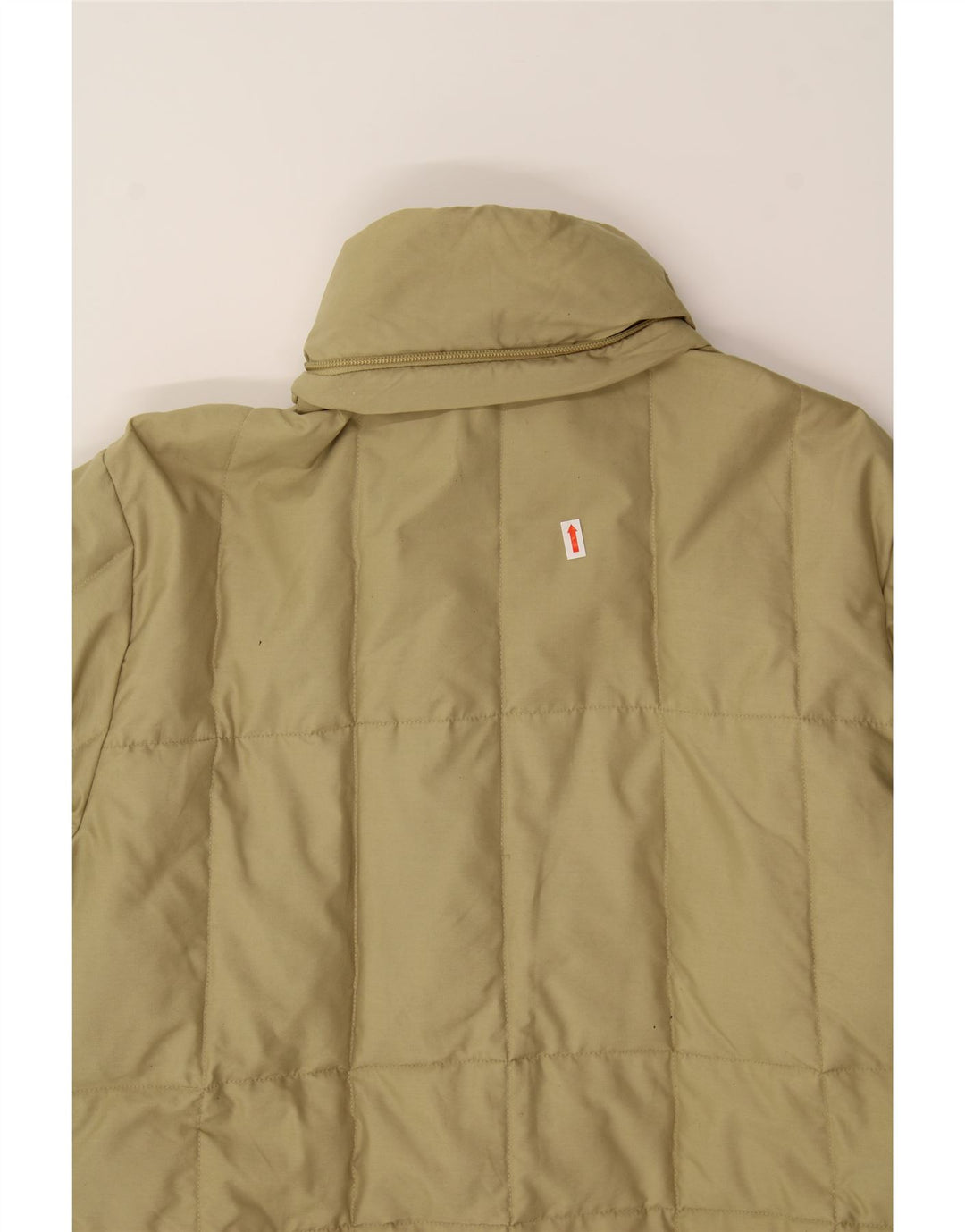 SERGIO TACCHINI Womens Padded Coat UK 14 Large Beige Vintage Sergio Tacchini and Second-Hand Sergio Tacchini from Messina Hembry 