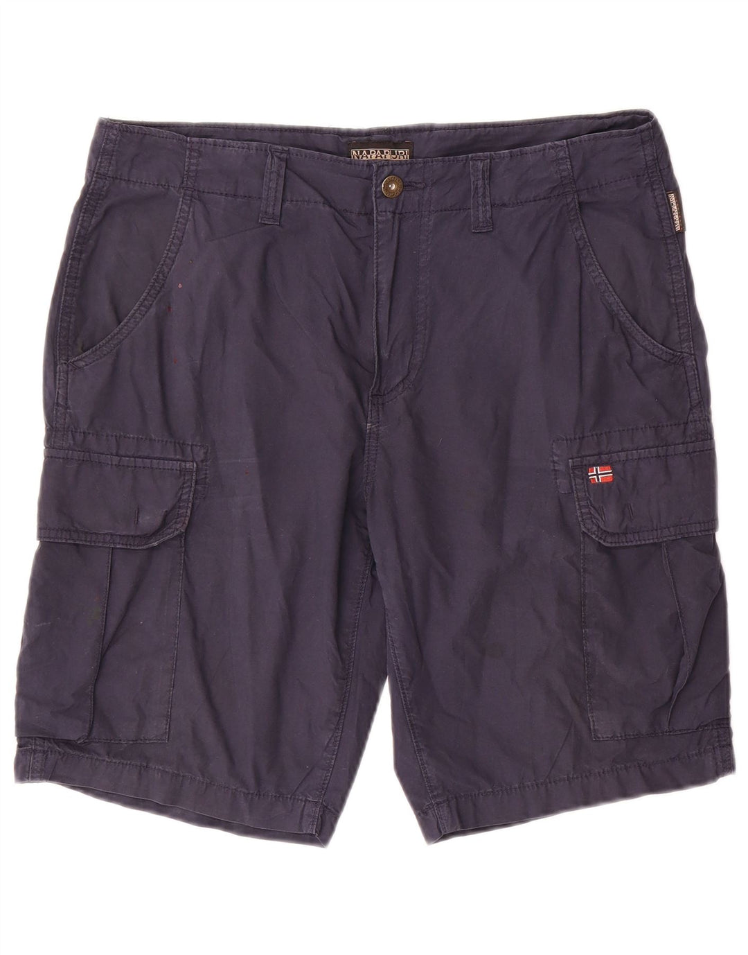 Napapijri Herren-Cargoshorts W33, mittelmarineblaue Baumwolle