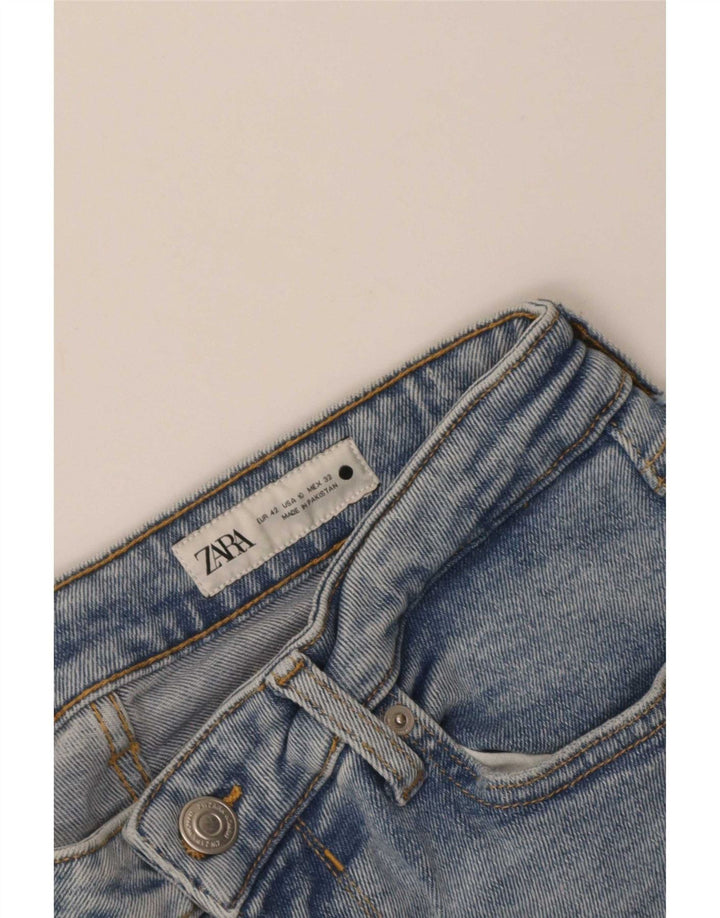 Kurze Jeans für Damen von Zara, EU 42, Größe L, W32, L24, Blau