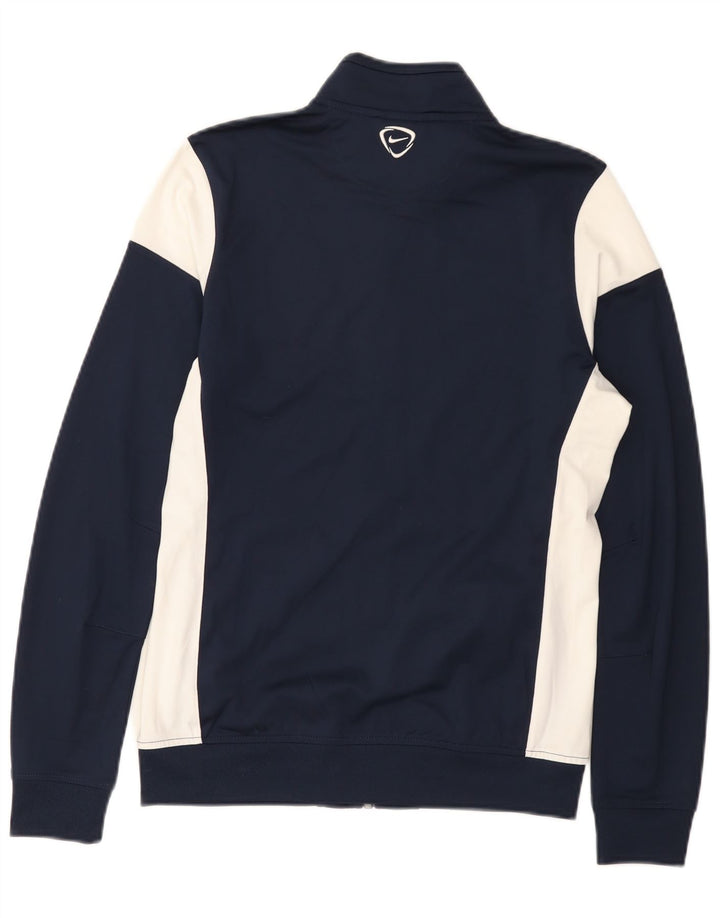 Nike Herren-Dri-Fit-Trainingsanzug-Top-Jacke, mittelgroß, Marineblau, Farbblock