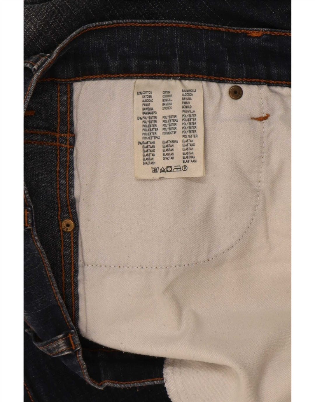 Wrangler Herren Bootcut Jeans W34 L32 Marineblaue Baumwolle