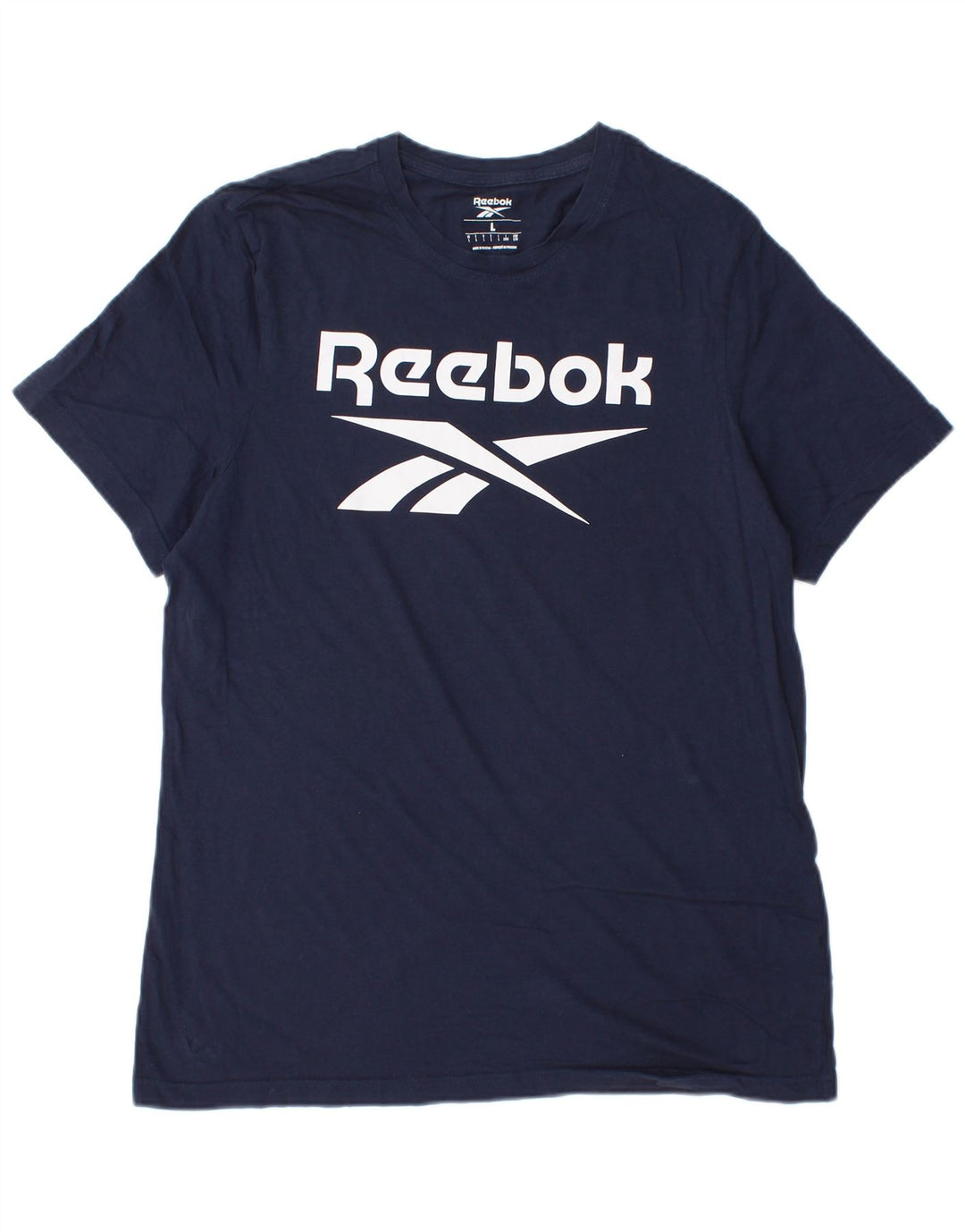 Reebok Herren-T-Shirt mit Grafik, groß, marineblau, Baumwolle