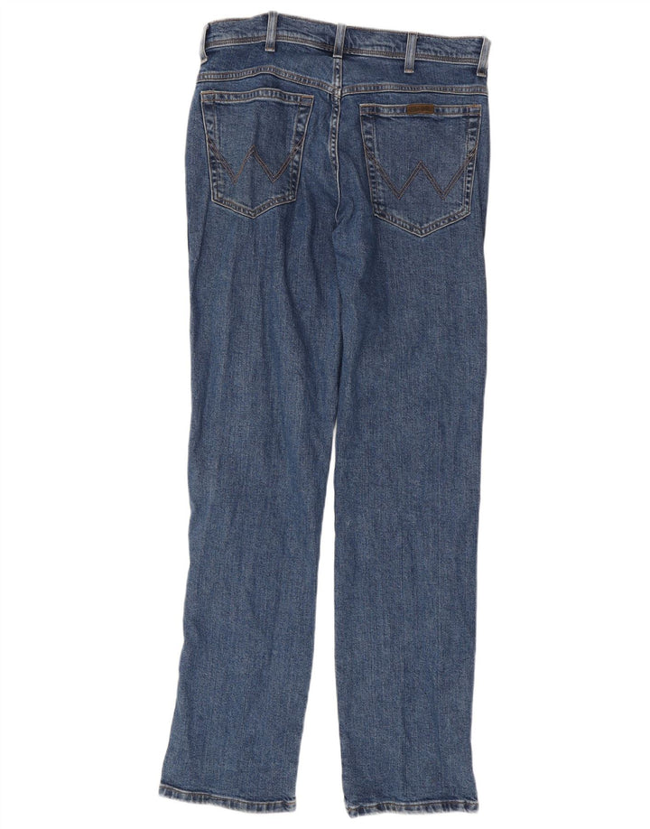 WRANGLER Herren-Jeans, reguläre Passform, gerade Passform, W33, L34, Blau, Baumwolle