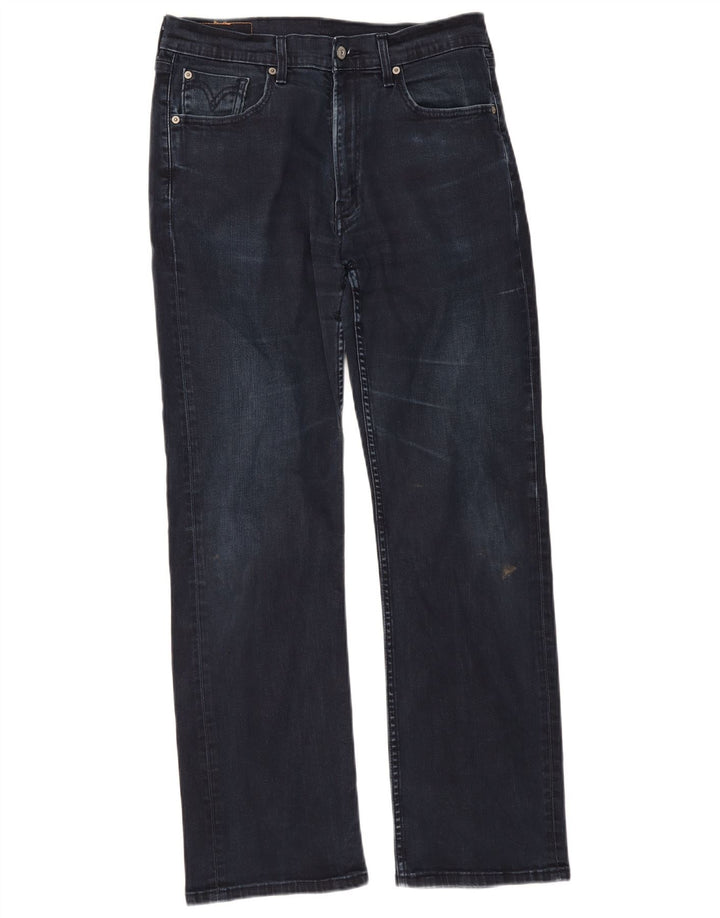 Levi's Herren 506 Straight Jeans W34 L32 Marineblaue Baumwolle