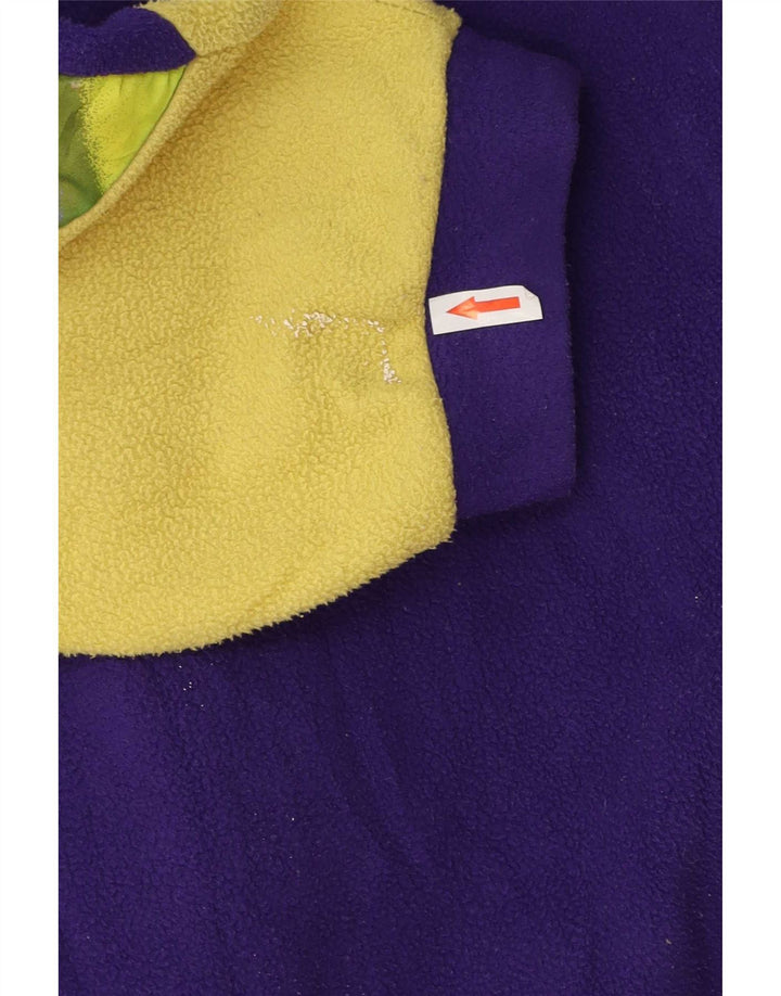 Vintage Herren Fleecejacke UK 42 XL Lila Colourblock Polyester