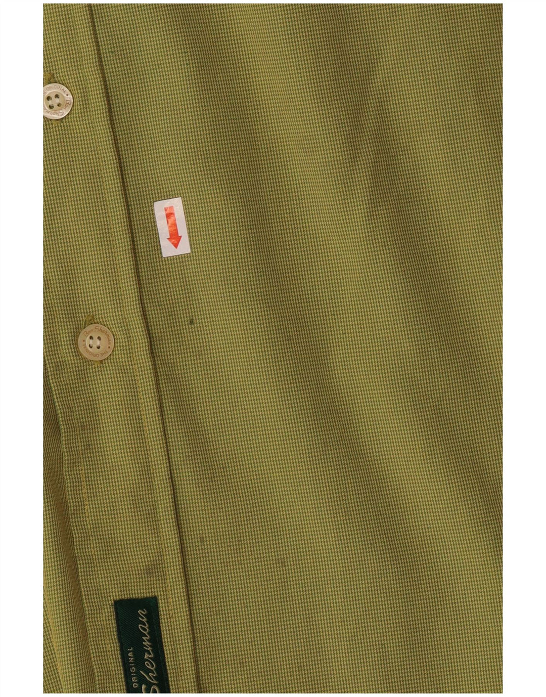 BEN SHERMAN Herrenhemd XL Grüner Hahnentritt