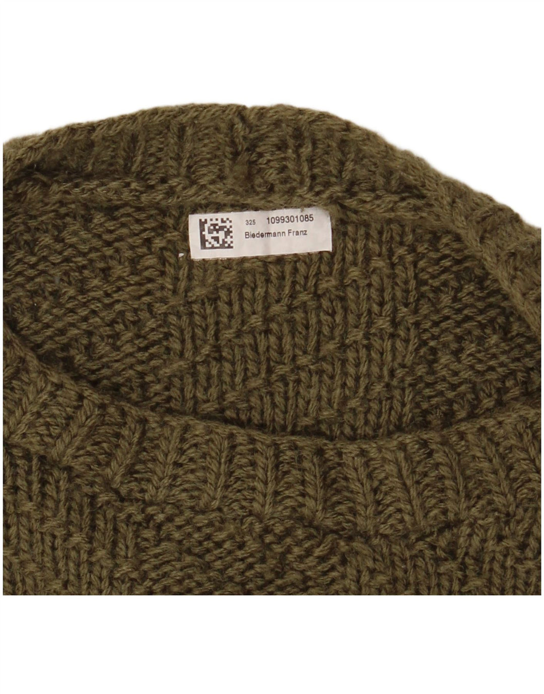 VINTAGE Damen Übergroßer Pullover mit Rundhalsausschnitt UK 18 XL Khaki