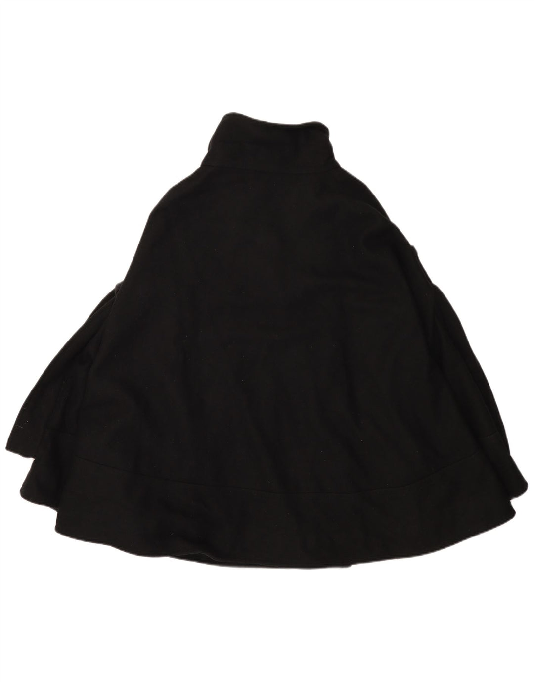 Zara Damen Zweireihiger Cape-Mantel UK 16 Large Schwarz