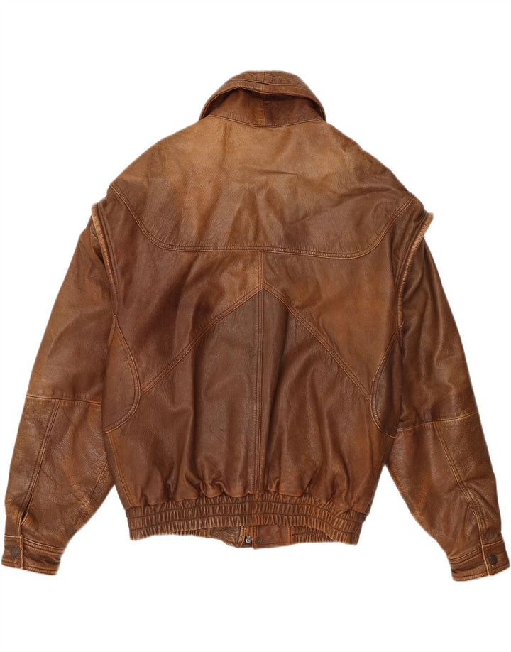 Milan Herren Lederjacke UK 40 Großes braunes Leder