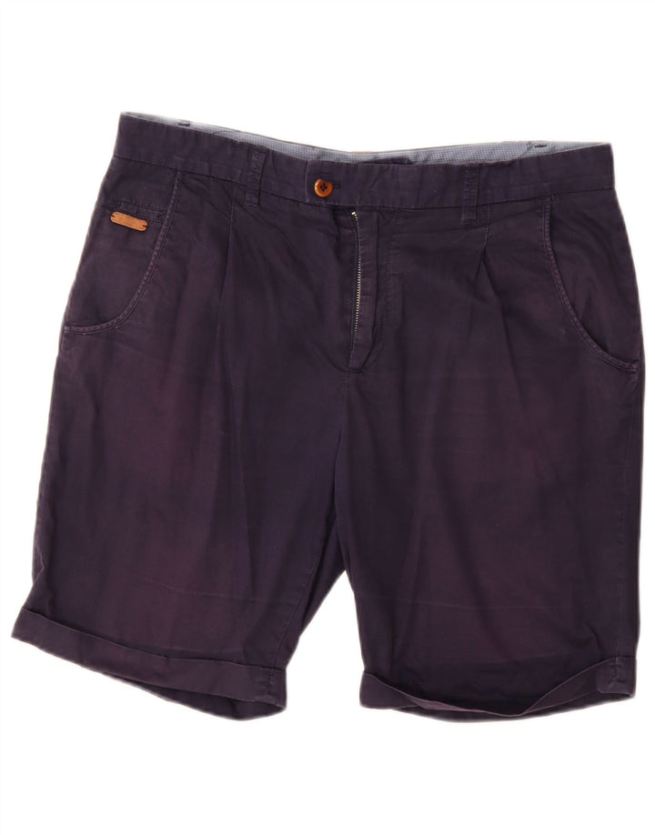 Zara Herren Chinoshorts EU 42 Large W32 Marineblau