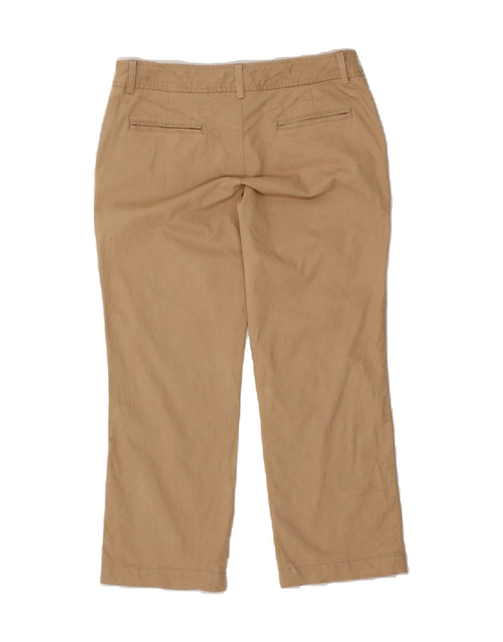 LACOSTE Womens Straight Cropped Trousers Size 38 Medium W32 L24  Beige Vintage Lacoste and Second-Hand Lacoste from Messina Hembry 