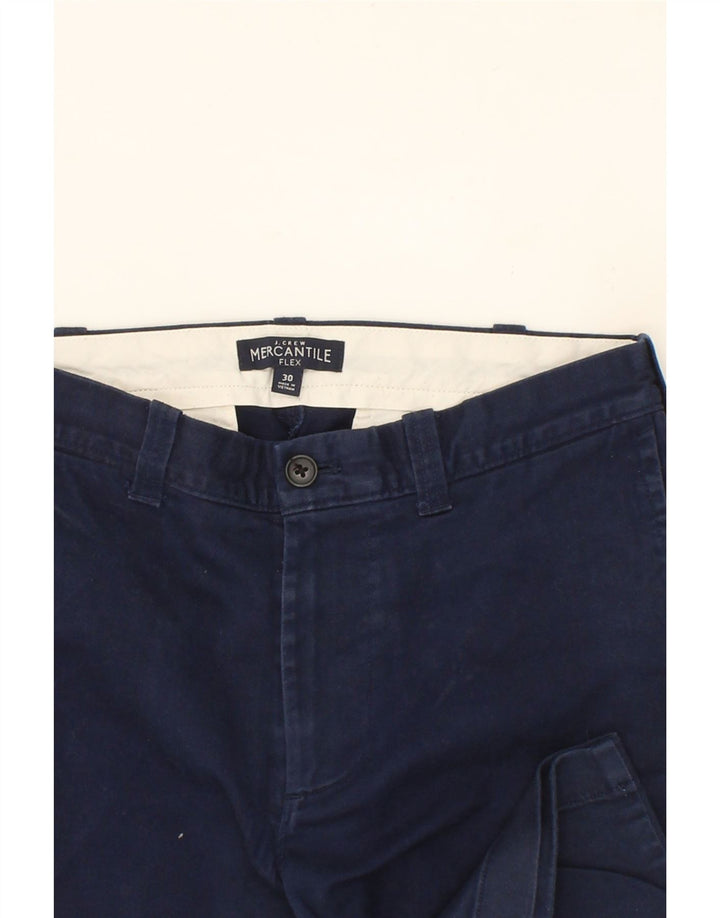 VINTAGE Womens Mercantile Flex Chino Shorts W30 Medium  Navy Blue Cotton Vintage Vintage and Second-Hand Vintage from Messina Hembry 