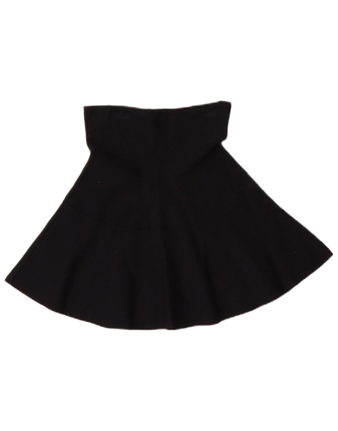 Zara Damen A-Linien-Rock mit hoher Taille, mittelgroß, W24, schwarze Viskose