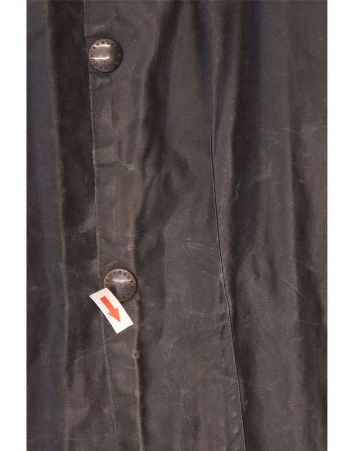 BARBOUR Herren Beaufort gewachste Baumwolljacke UK 38 Small Marineblaue Baumwolle