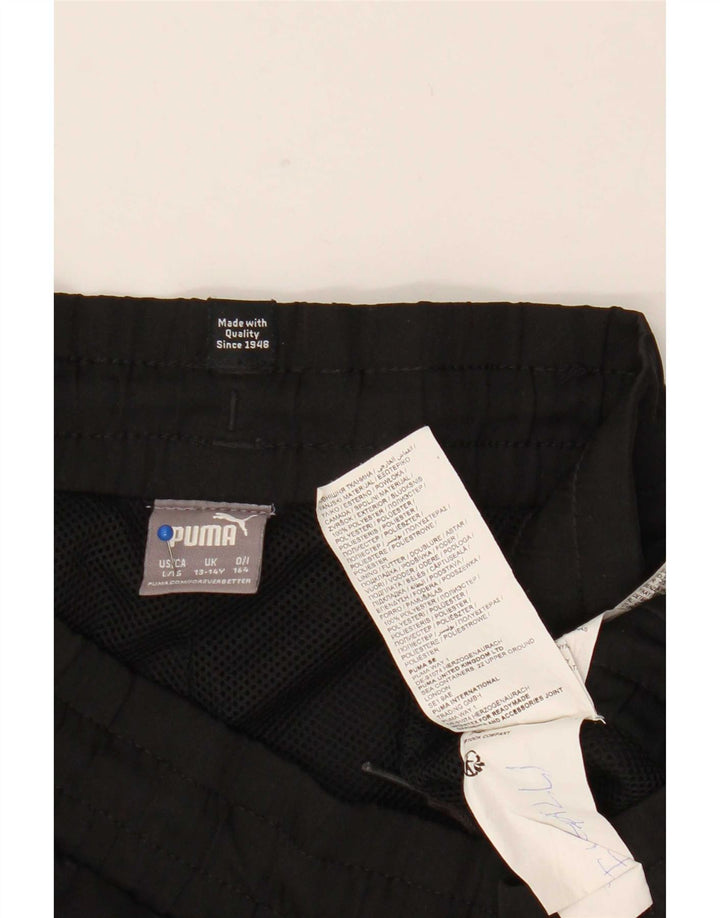 Puma Jungen Sportshorts 13–14 Jahre, schwarzes Polyester