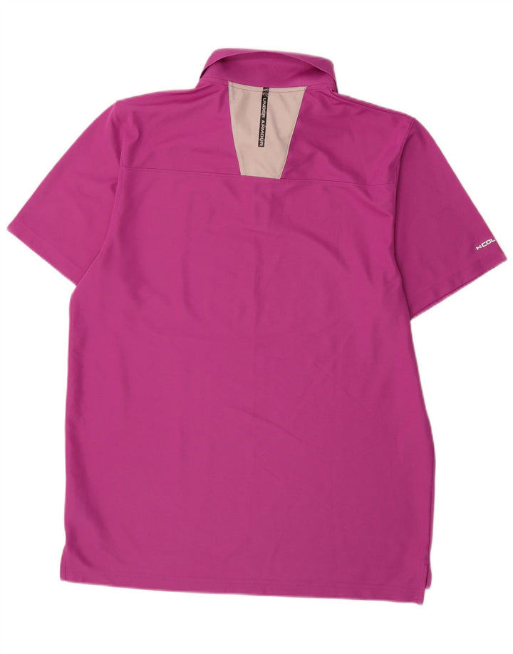 Under Armour Herren Heat Gear Poloshirt, Größe L, Lila, Polyester