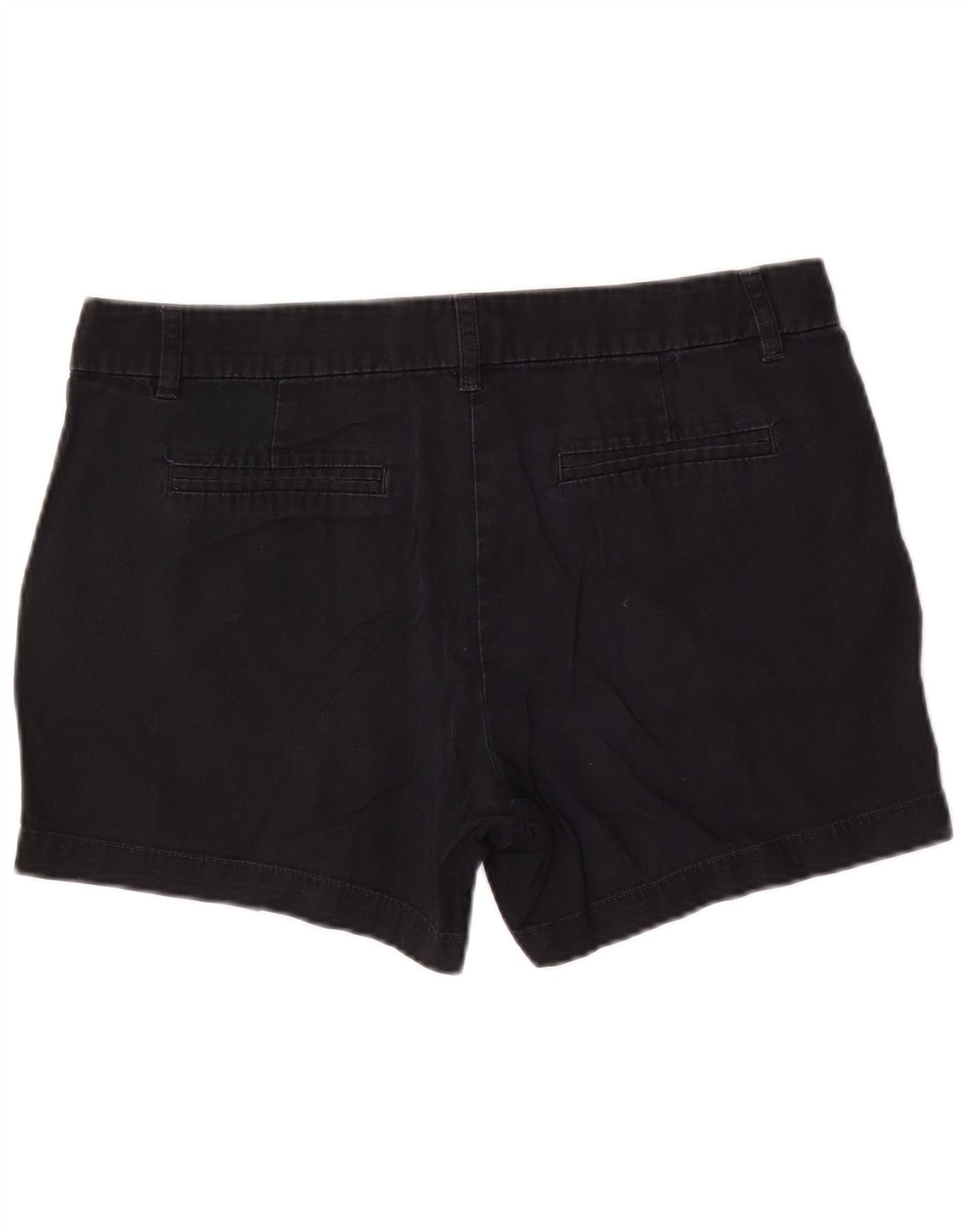 J. Crew Damen Chinoshorts US 10 Large W34 Schwarze Baumwolle