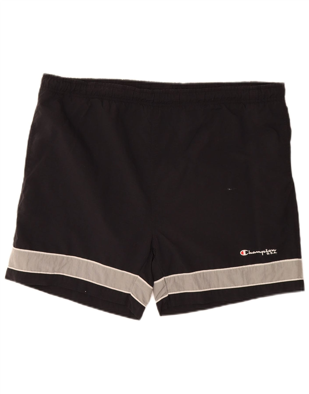 CHAMPION Herren Badeshorts XL Schwarz Colourblock