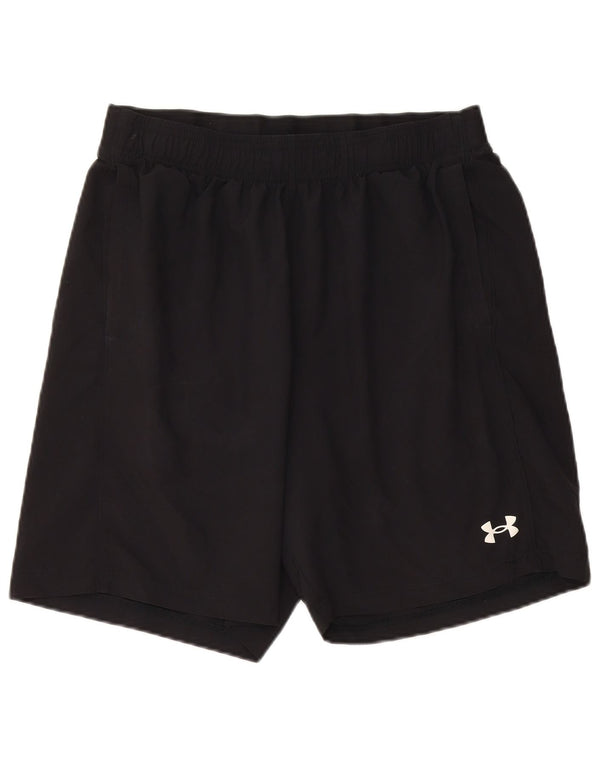 UNDER ARMOUR Mens Graphic Sport Shorts Large  Black Polyester
