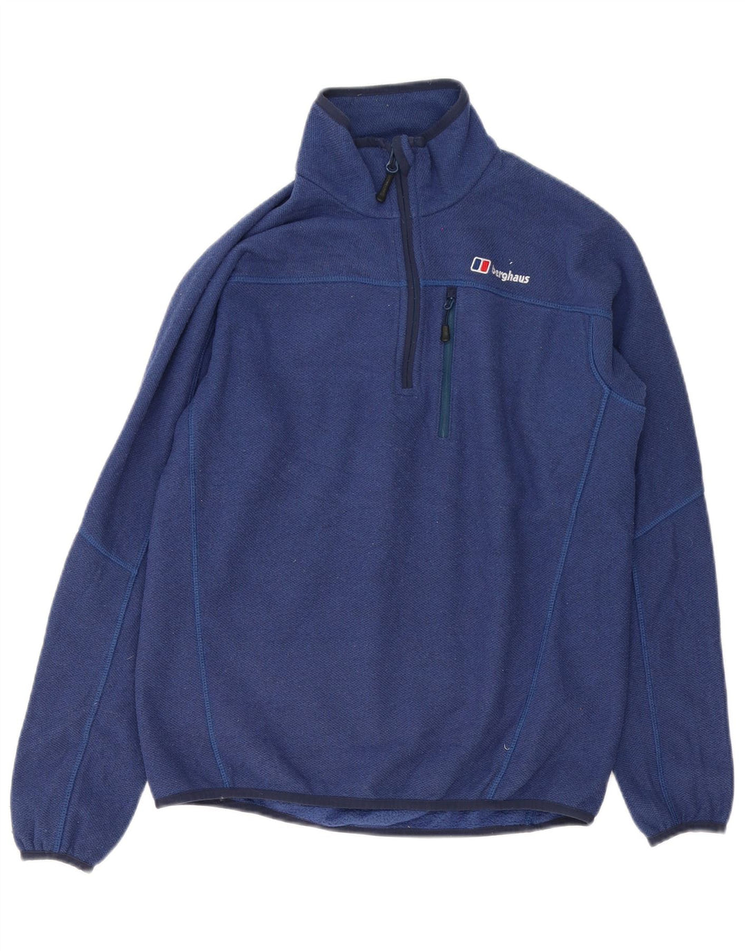 Berghaus Herren-Sweatshirt mit Reißverschluss am Hals, klein, marineblau, Polyester